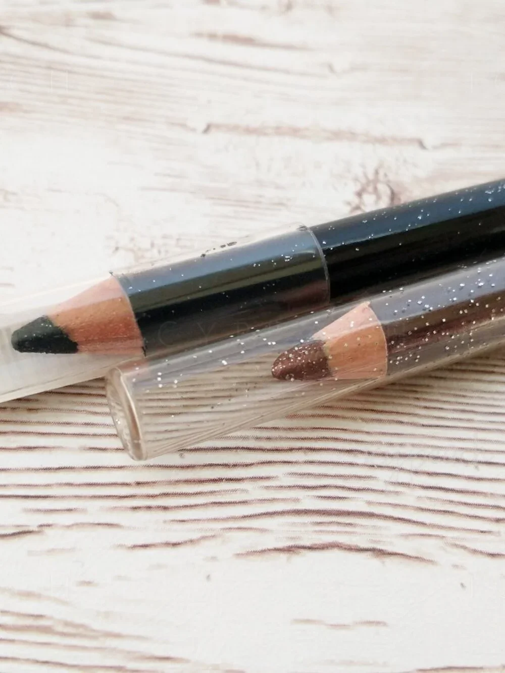 Ulta Glitter Eye Liner Black Topaz Set of 2 Eye Pencils Holiday Party Makeup
